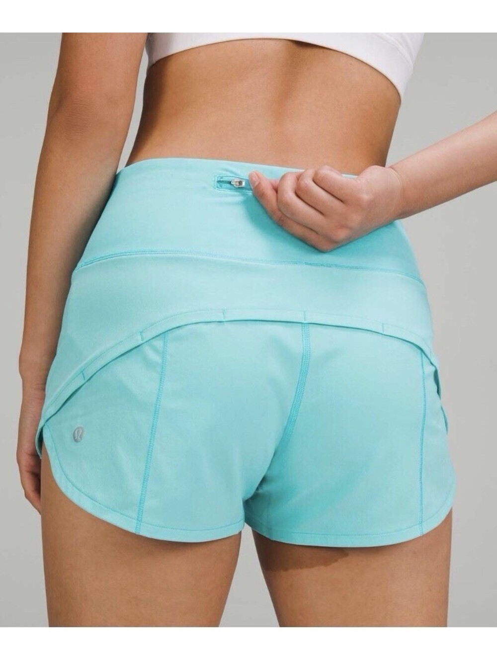 Lululemon Speed Up High Rise Lined Short Blue 2.5” Size 10 W7BEXS